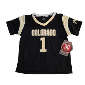 Colosseum Colorado Buffaloes Black & Gold Jersey Tee